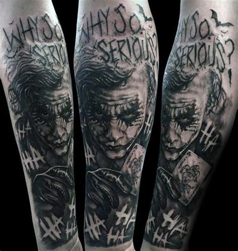 heath ledger joker tattoo sleeve